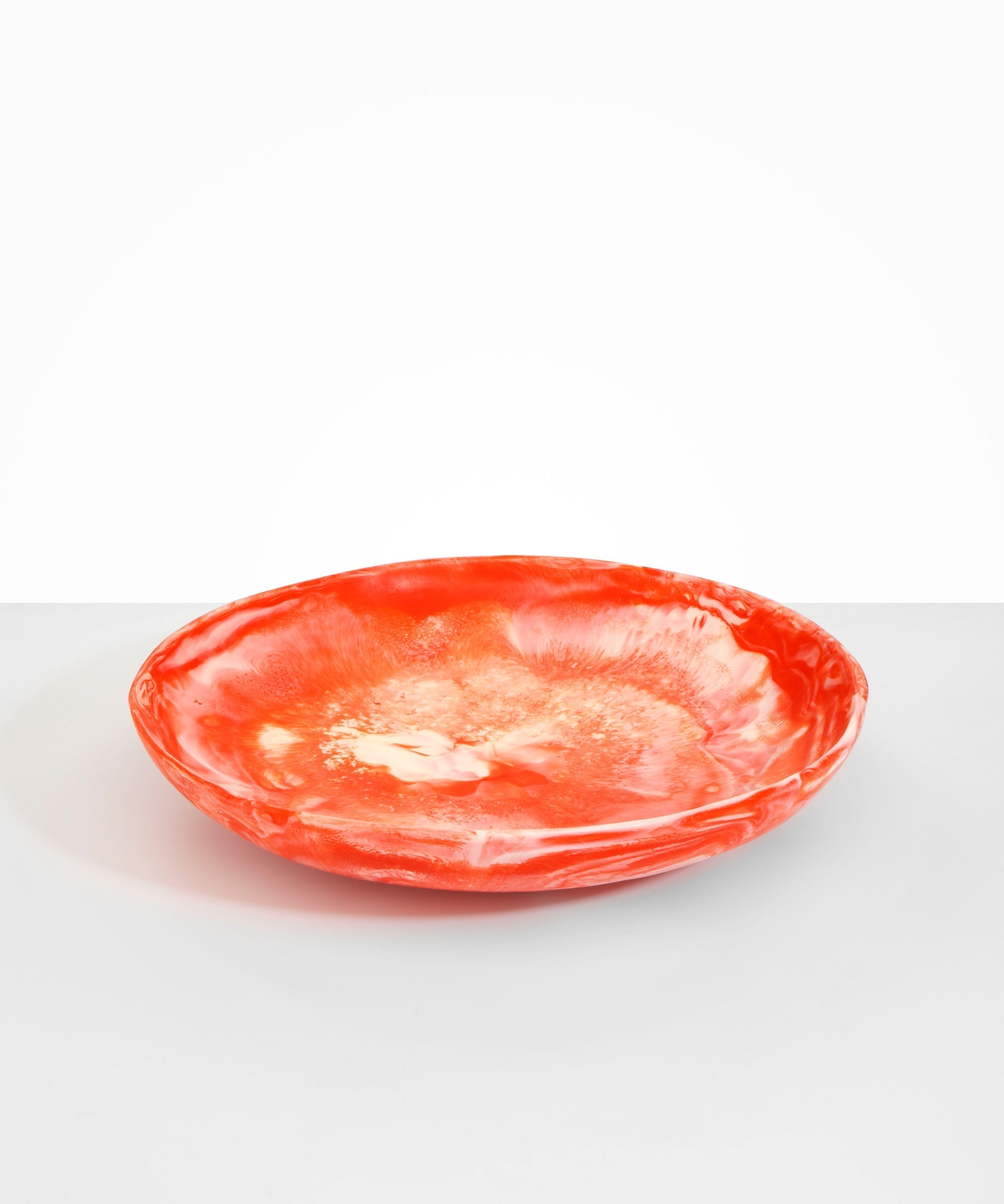 Dinosaur Designs Atelier Salad Bowl in Strawberry Colour resin