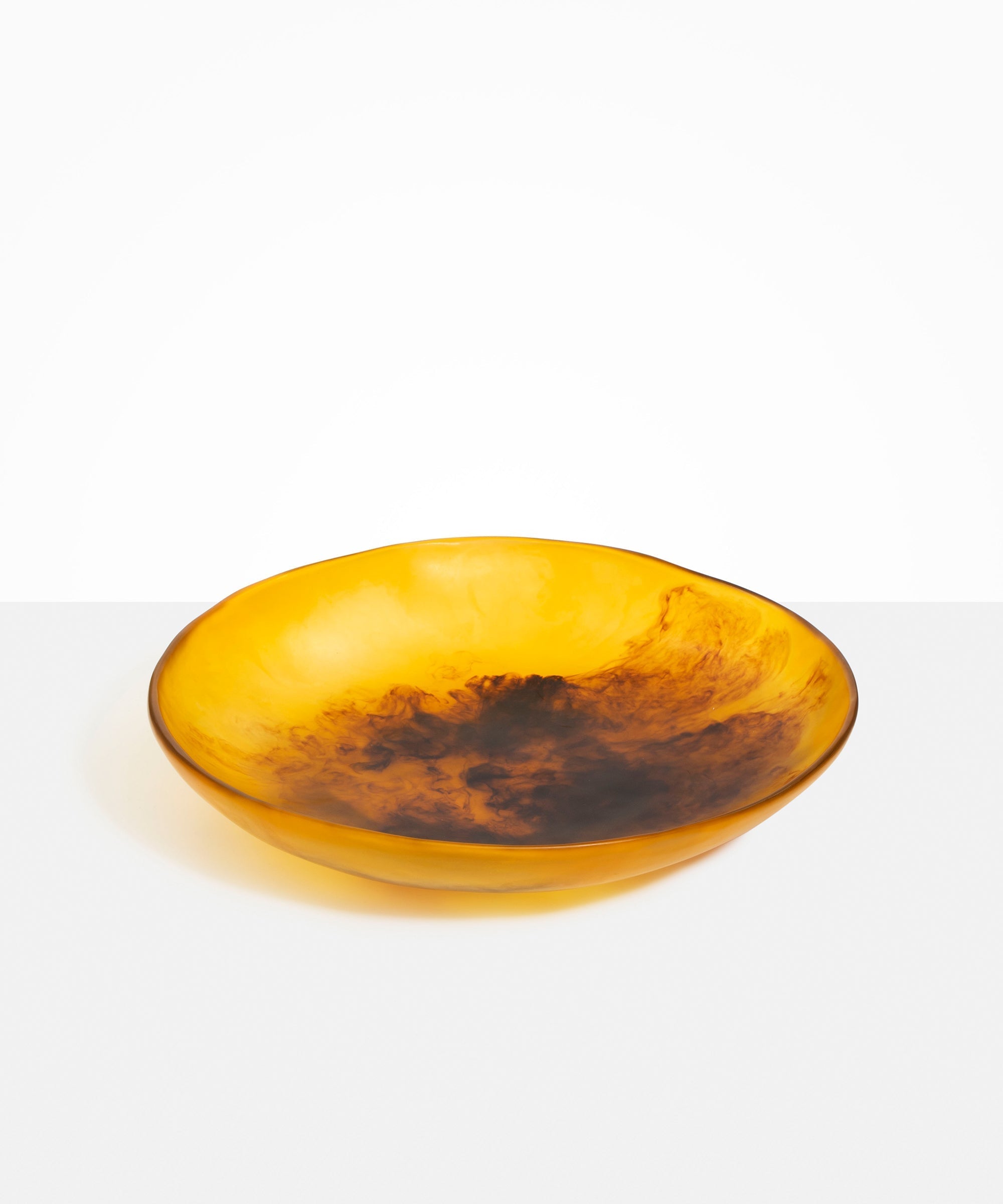 Dinosaur Designs Atelier Salad Bowl in Tortoise Colour resin