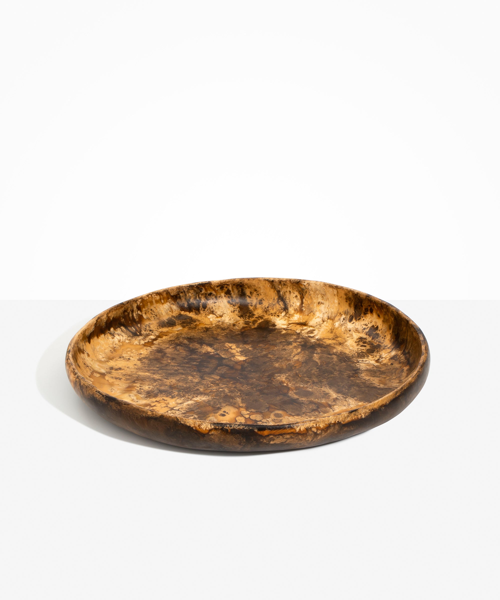 Dinosaur Designs Grand Earth Bowl in Dark Horn Colour resin