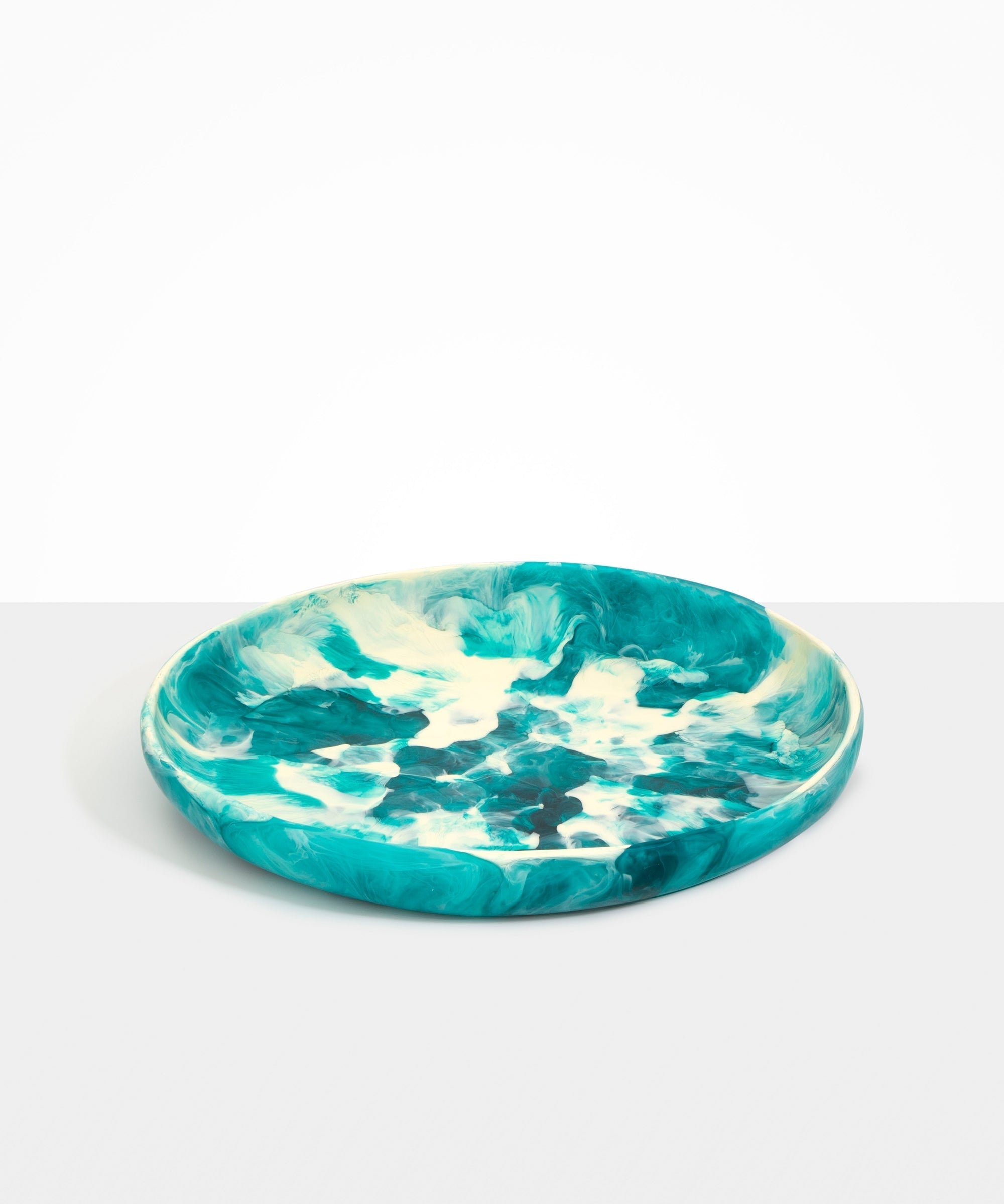 Dinosaur Designs Grand Earth Bowl in Lagoon Colour resin