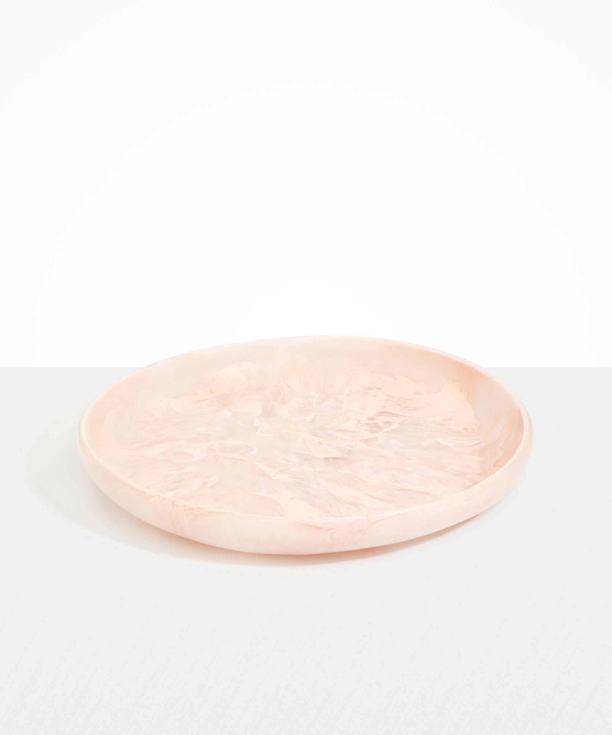 Dinosaur Designs Grand Earth Bowl in Rose Swirl Colour resin