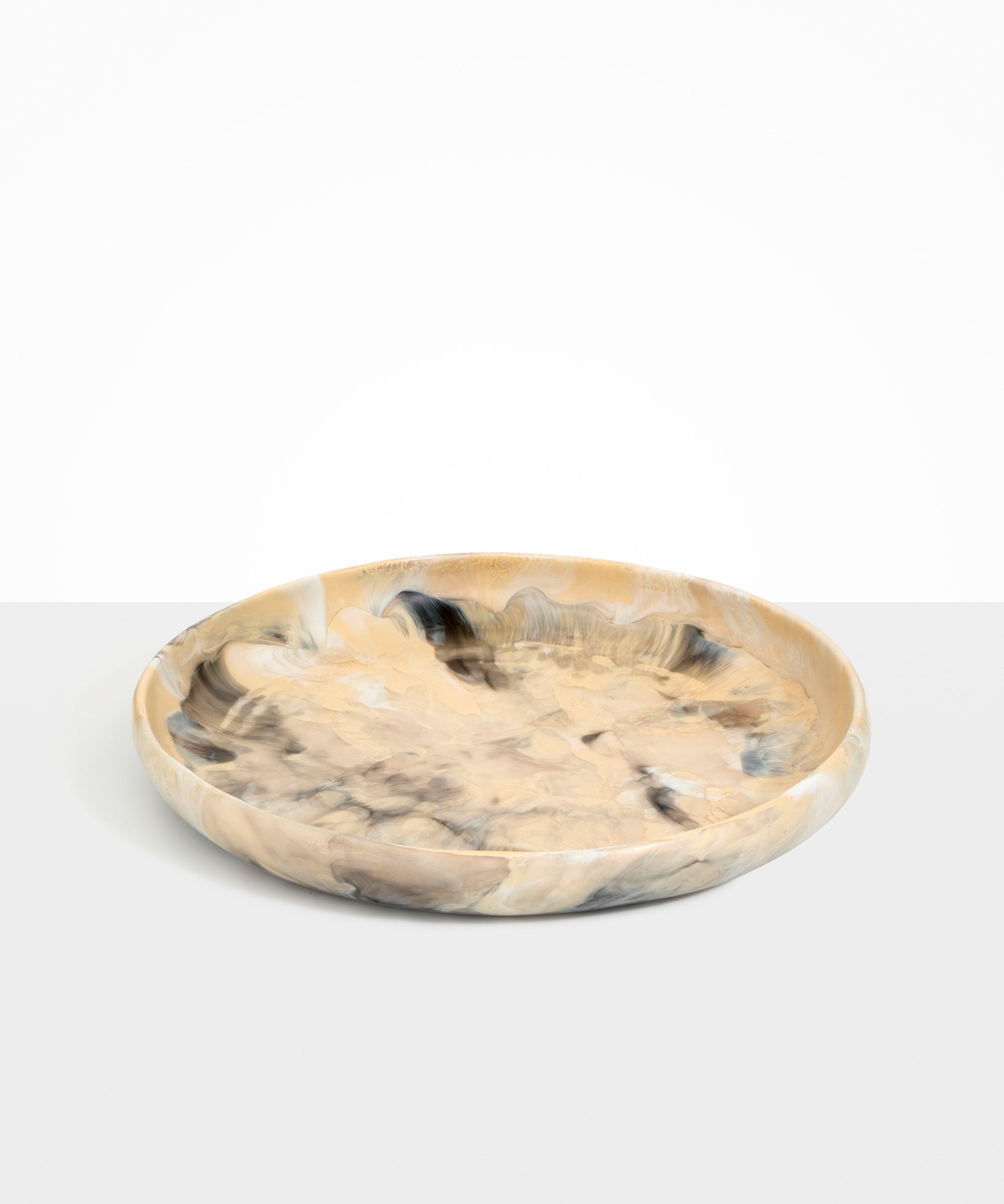 Dinosaur Designs Grand Earth Bowl in Sandy Pearl Colour resin