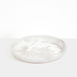 Dinosaur Designs Grand Earth Bowl in Snow Swirl Colour resin
