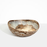 Dinosaur Designs Large Flow Bowl in Cappuccino Colour resin