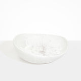 Dinosaur Designs Large Flow Bowl in Snow Swirl Colour resin