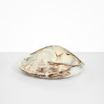Dinosaur Designs Large Leaf Bowl in Cappuccino Colour resin