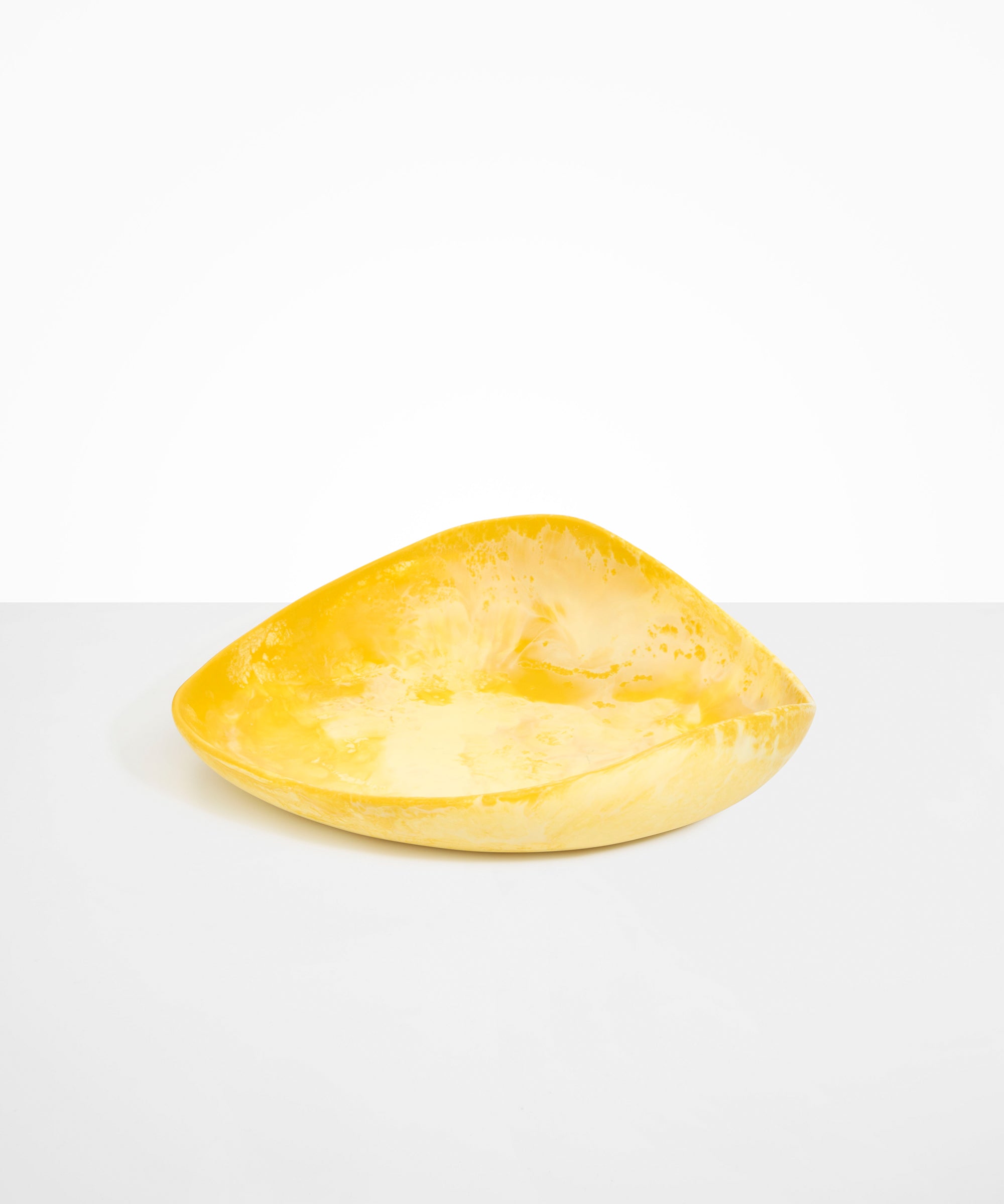 Dinosaur Designs Large Leaf Bowl in Daisy Colour resin