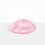 Dinosaur Designs Large Leaf Bowl in Shell Pink Colour resin