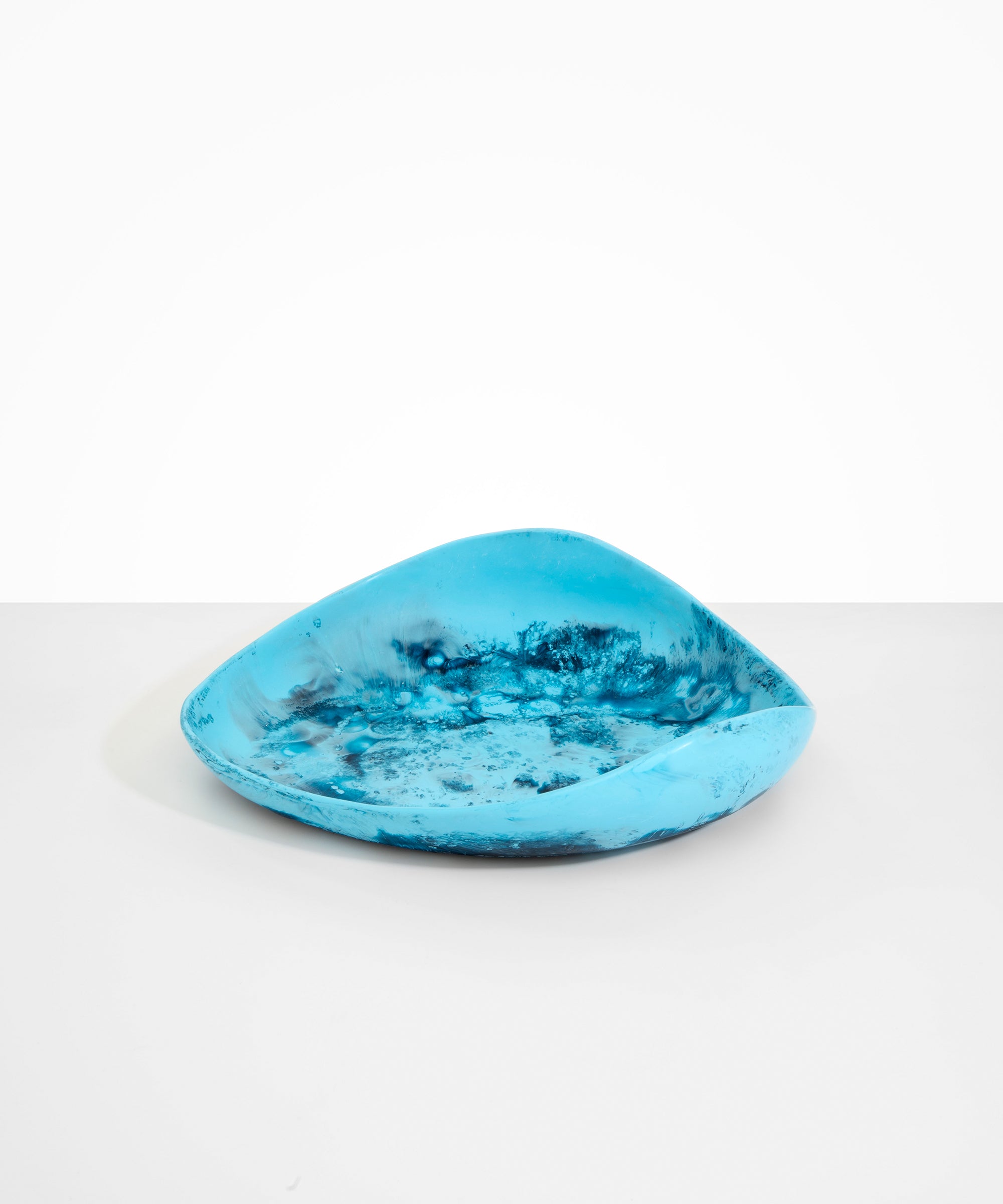 Dinosaur Designs Large Leaf Bowl in Water Colour resin