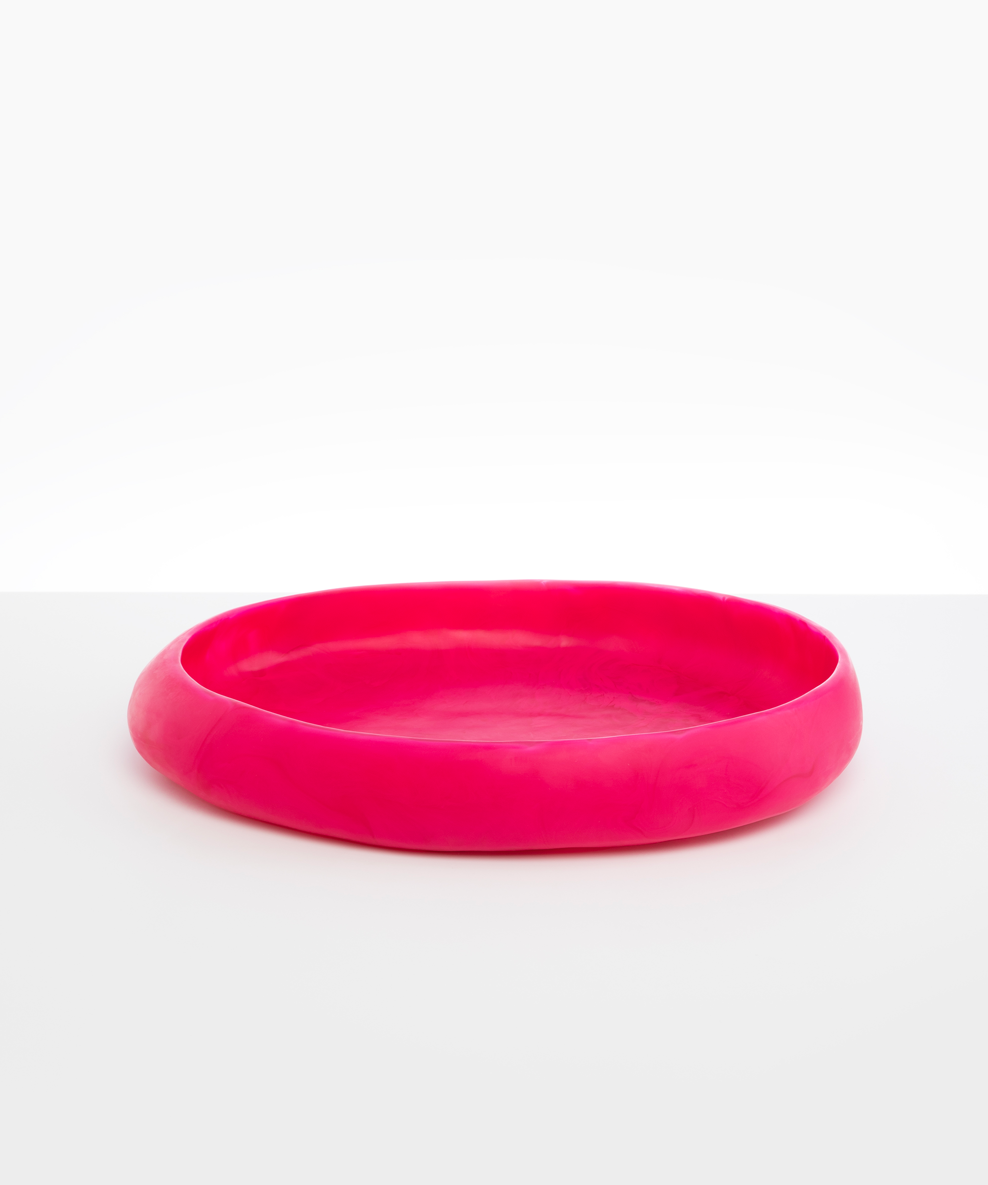 Dinosaur Designs Large Rock Bowl in Flamingo Colour resin
