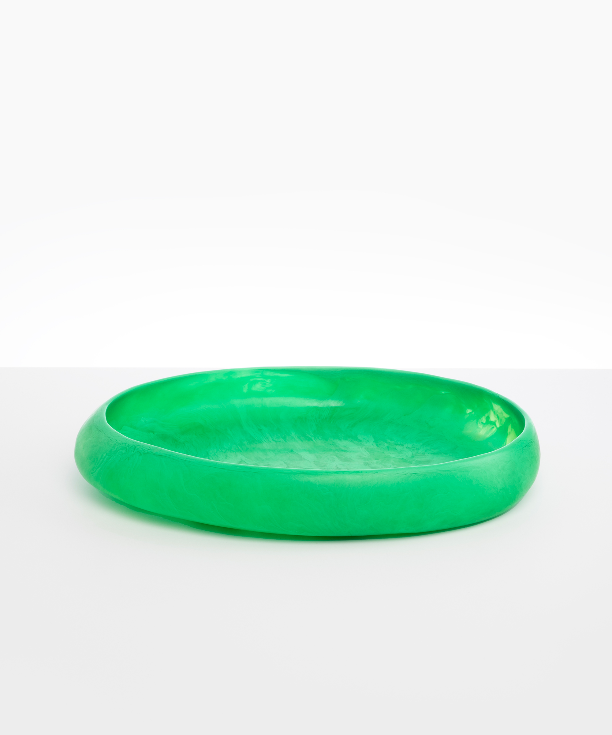 Dinosaur Designs Large Rock Bowl in Leaf Colour resin