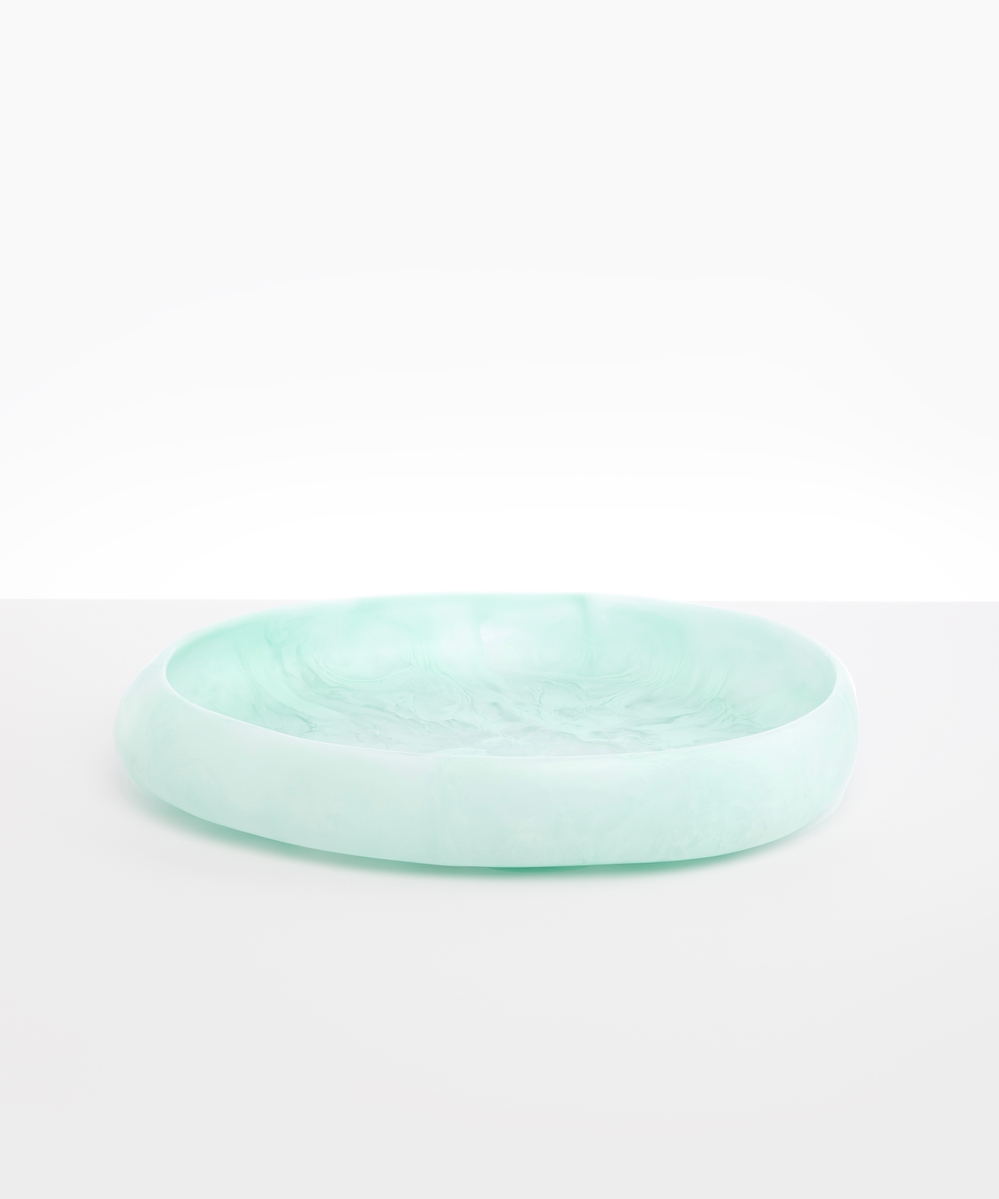 Dinosaur Designs Large Rock Bowl in Mint Colour resin