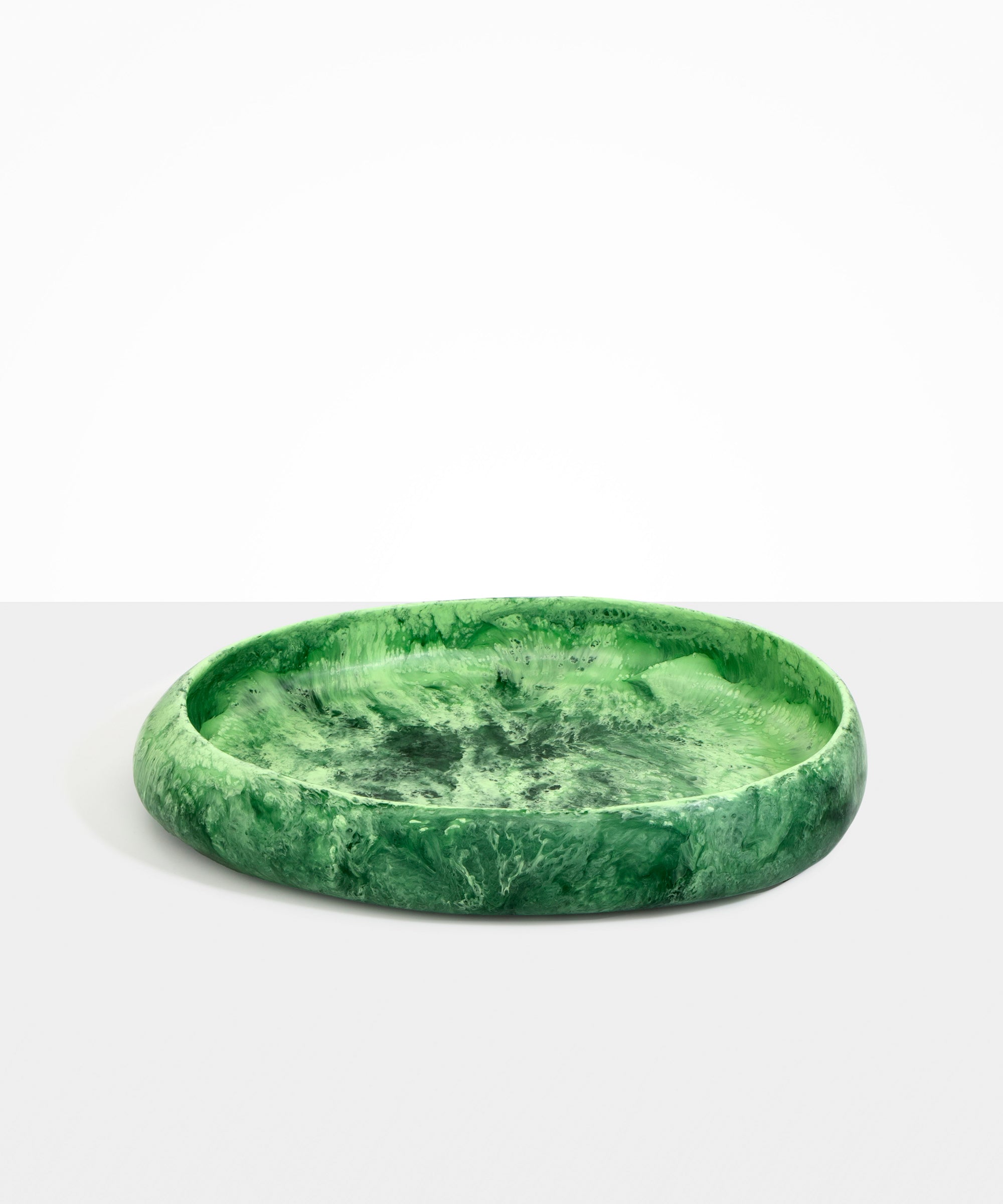 Dinosaur Designs Large Rock Bowl in Moss Colour resin