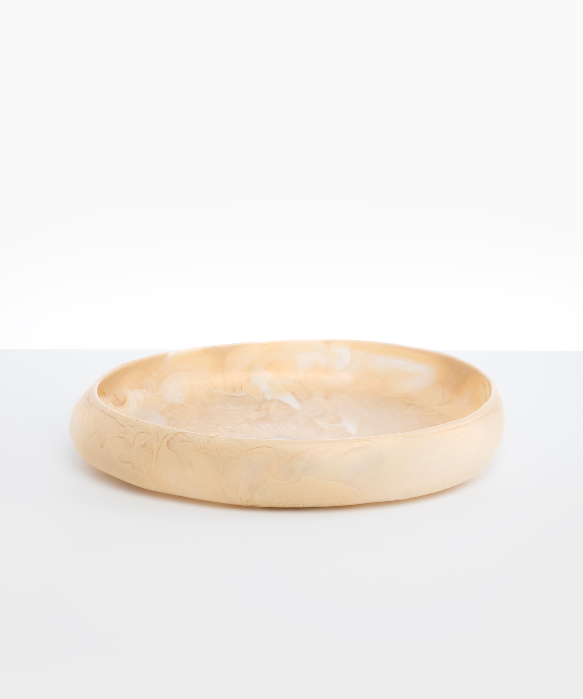 Dinosaur Designs Large Rock Bowl in Sandy Pearl Colour resin