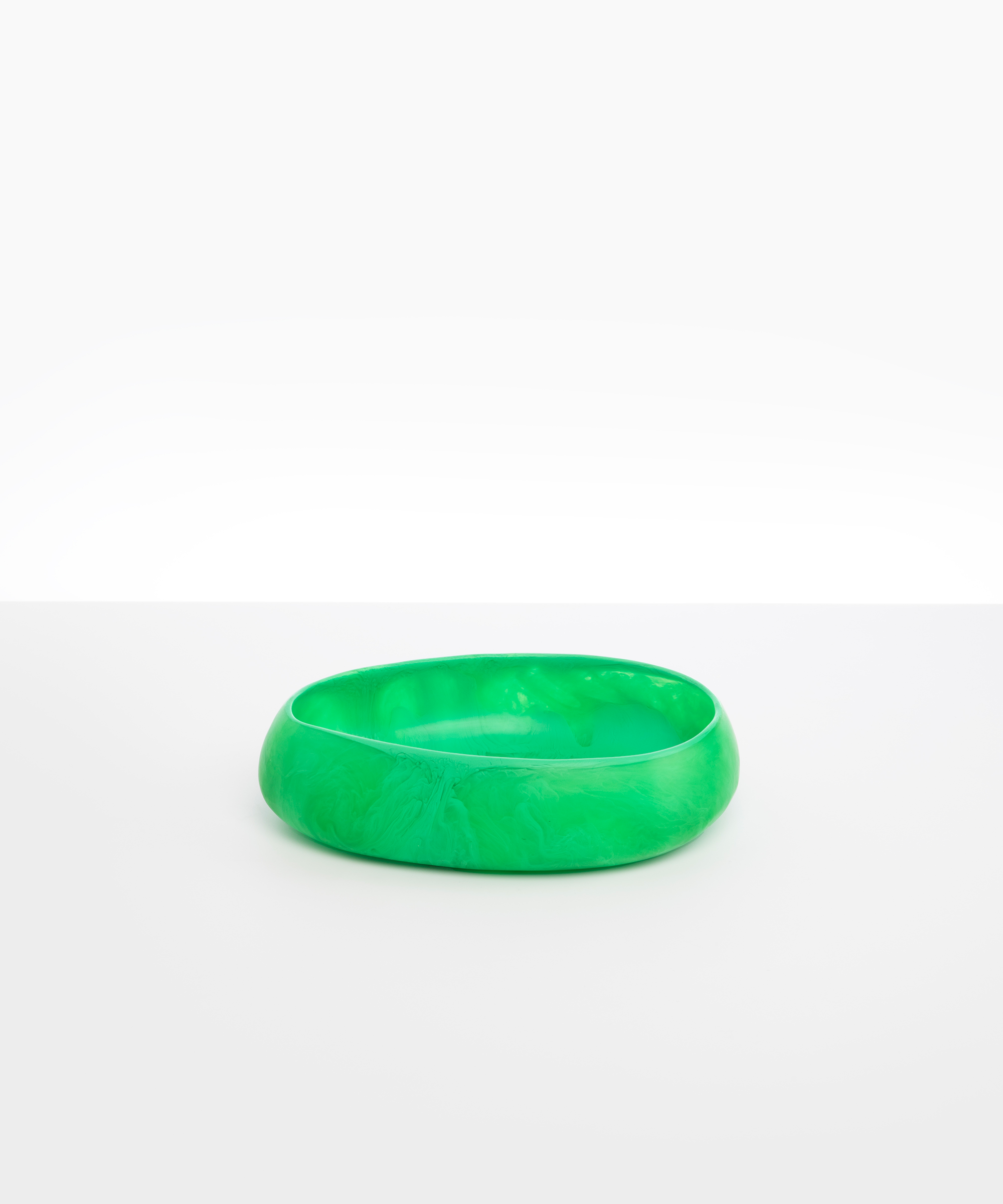 Dinosaur Designs Medium Rock Bowl in Leaf Colour resin