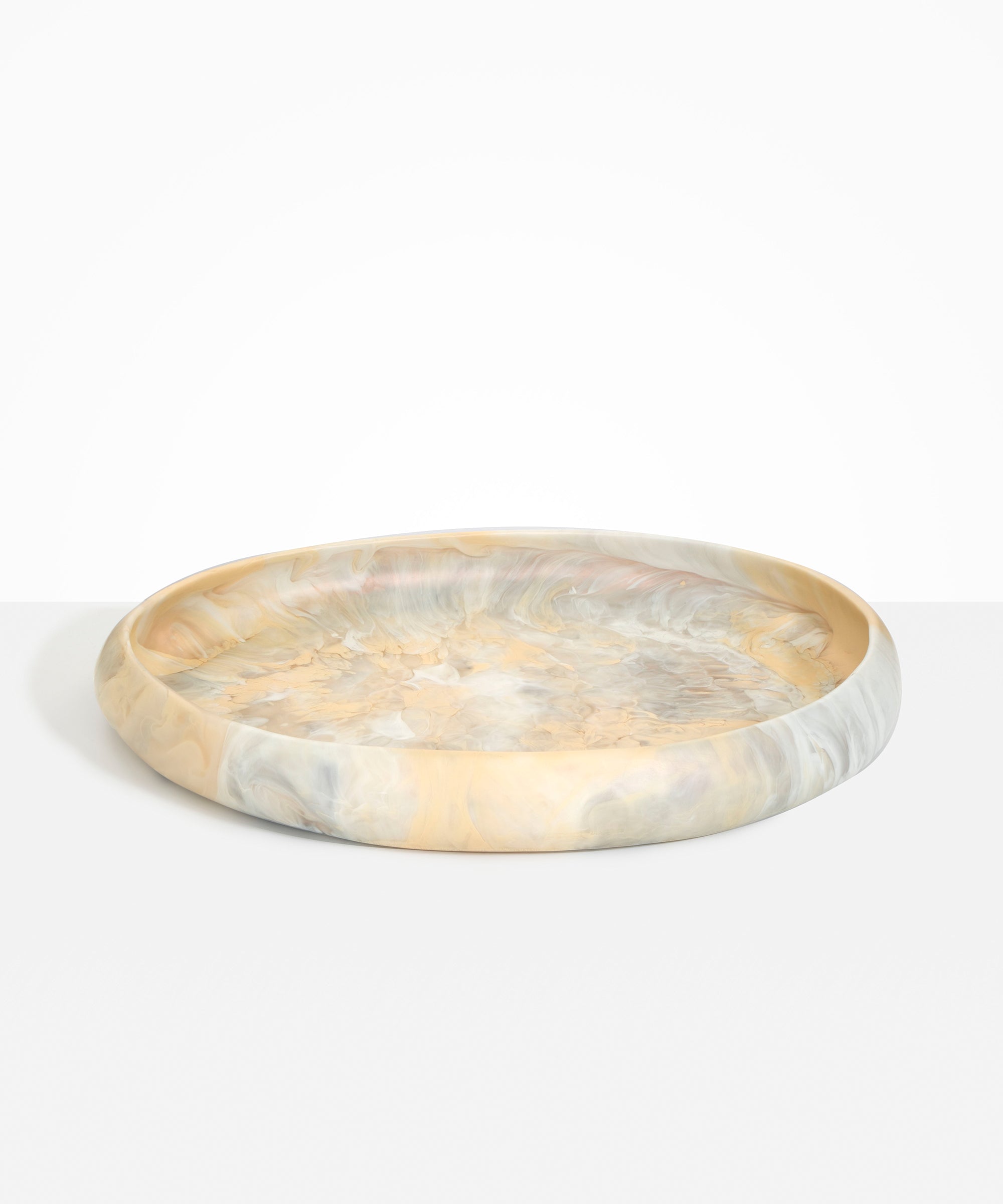 Dinosaur Designs Extra Large Rock Bowl in Sandy Pearl Colour resin