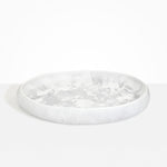 Dinosaur Designs Extra Large Rock Bowl in Snow Swirl Colour resin