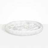 Dinosaur Designs Extra Large Rock Bowl in Snow Swirl Colour resin
