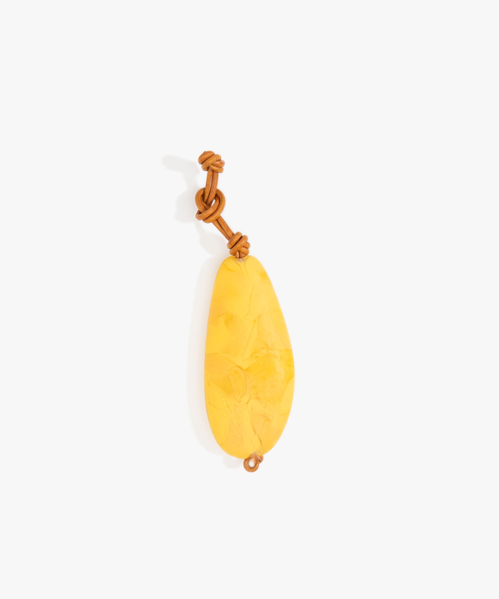 Dinosaur Designs Pebble Keyring in Honeycomb Colour resin