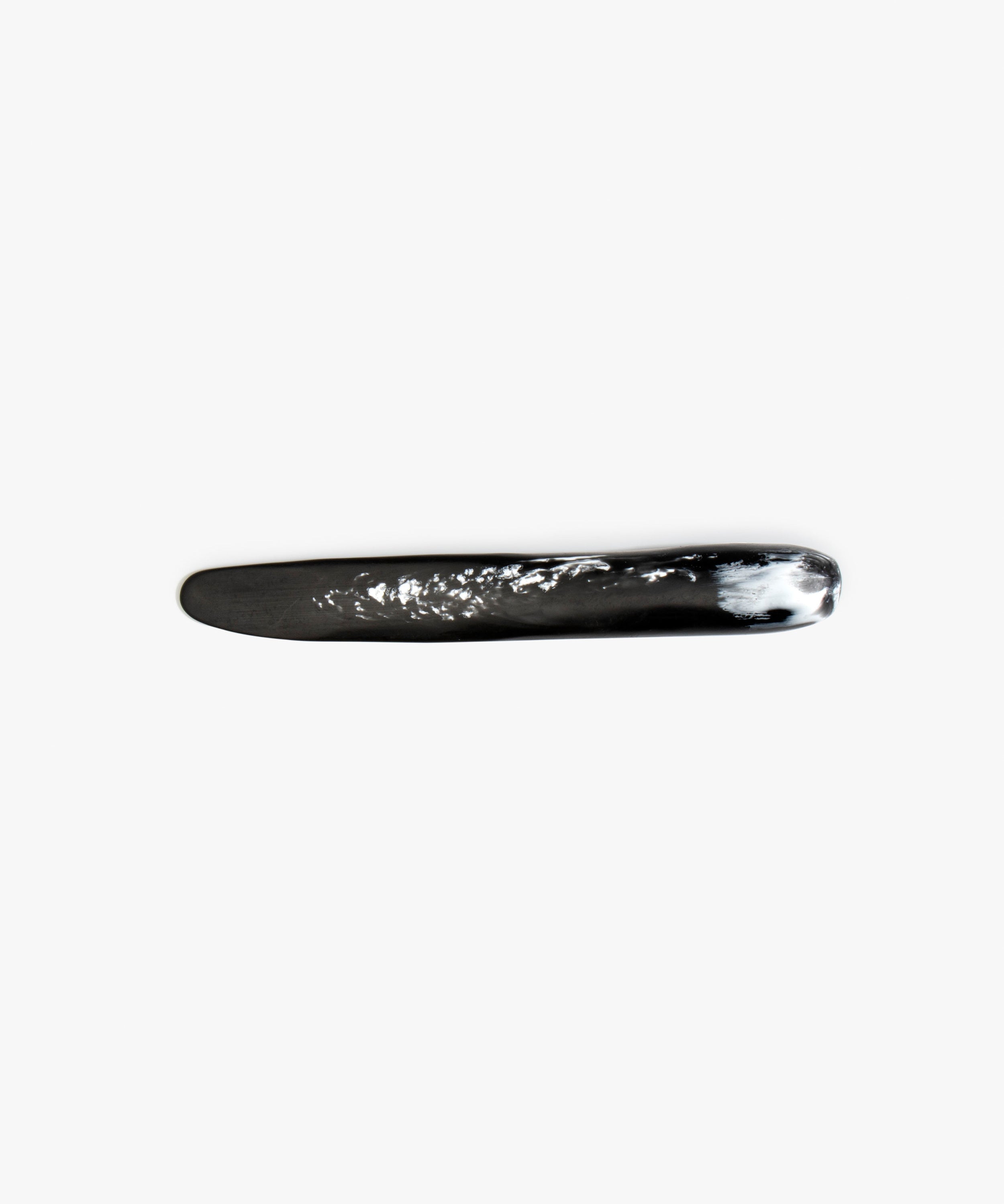 Dinosaur Designs Stone Cheese Knife in Black Marble Colour resin