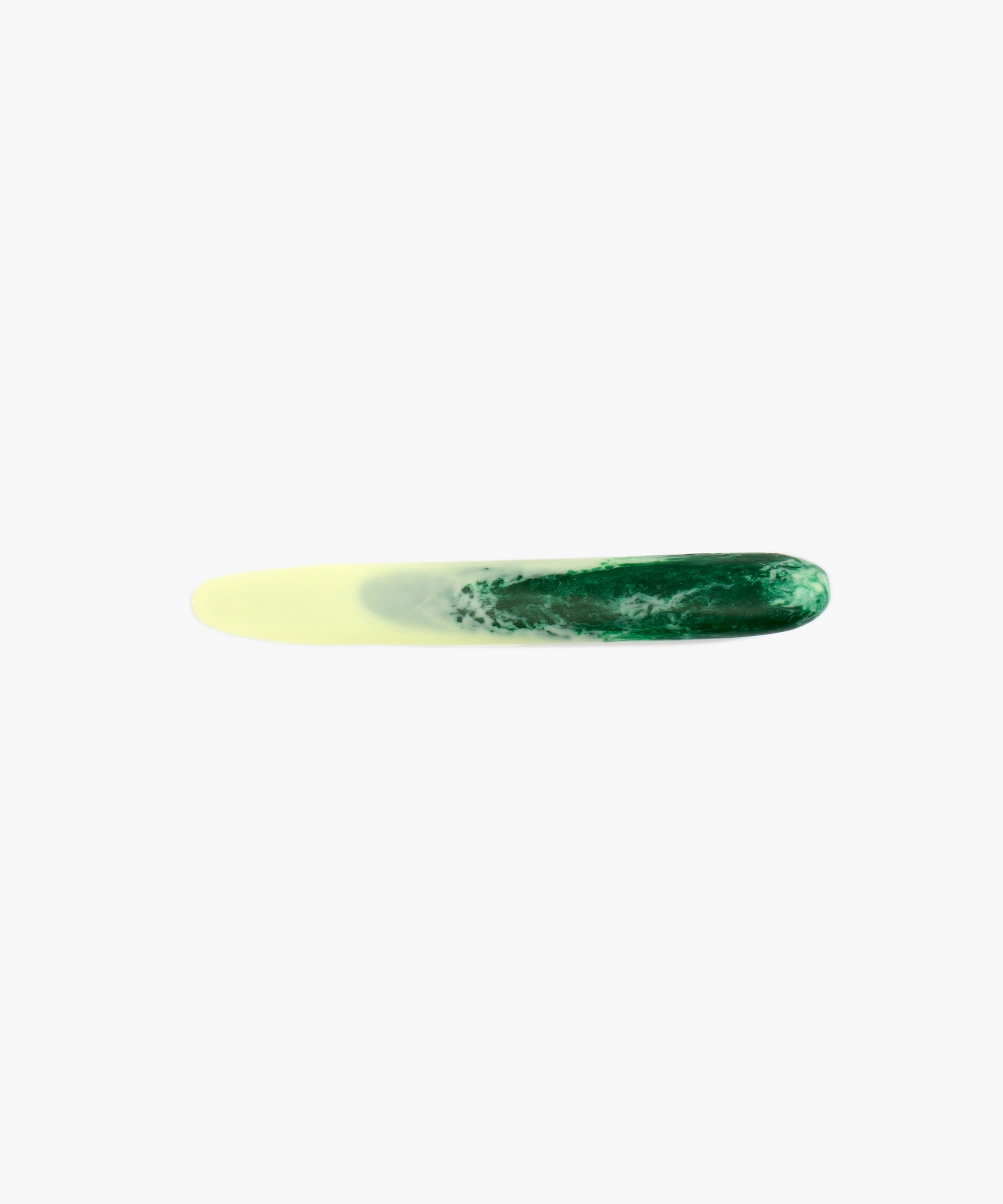 Dinosaur Designs Stone Cheese Knife in Grass Colour resin