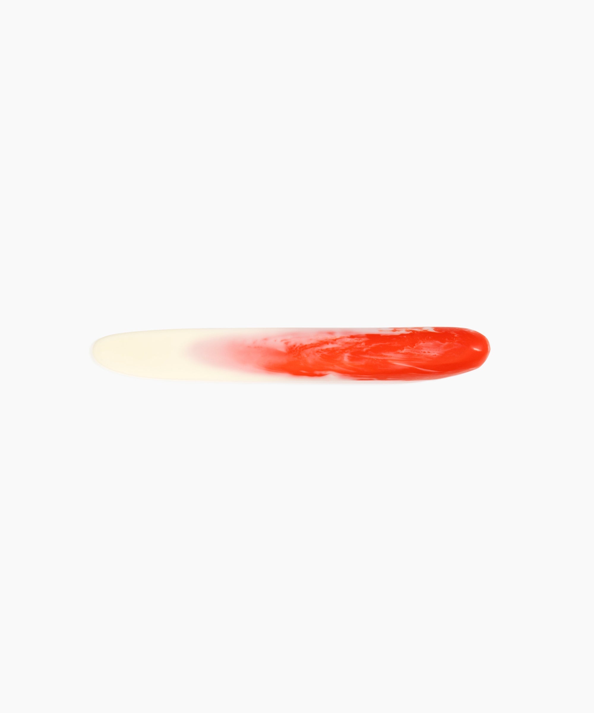 Dinosaur Designs Stone Cheese Knife in Strawberry Colour resin
