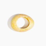 Dinosaur Designs Large Rock Bangle in Daisy Colour resin with Wide Fit