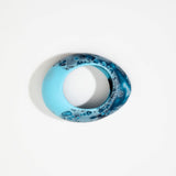 Dinosaur Designs Large Rock Bangle in Water Colour resin with Wide Fit