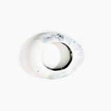Dinosaur Designs Large Rock Bangle in White Marble Colour resin with Wide Fit