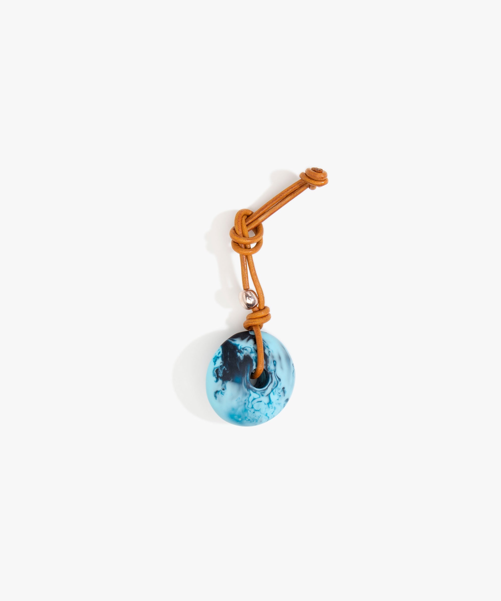 Dinosaur Designs Flat Watercolour Bag Charm in Water Colour resin with 925 Sterling Silver Material