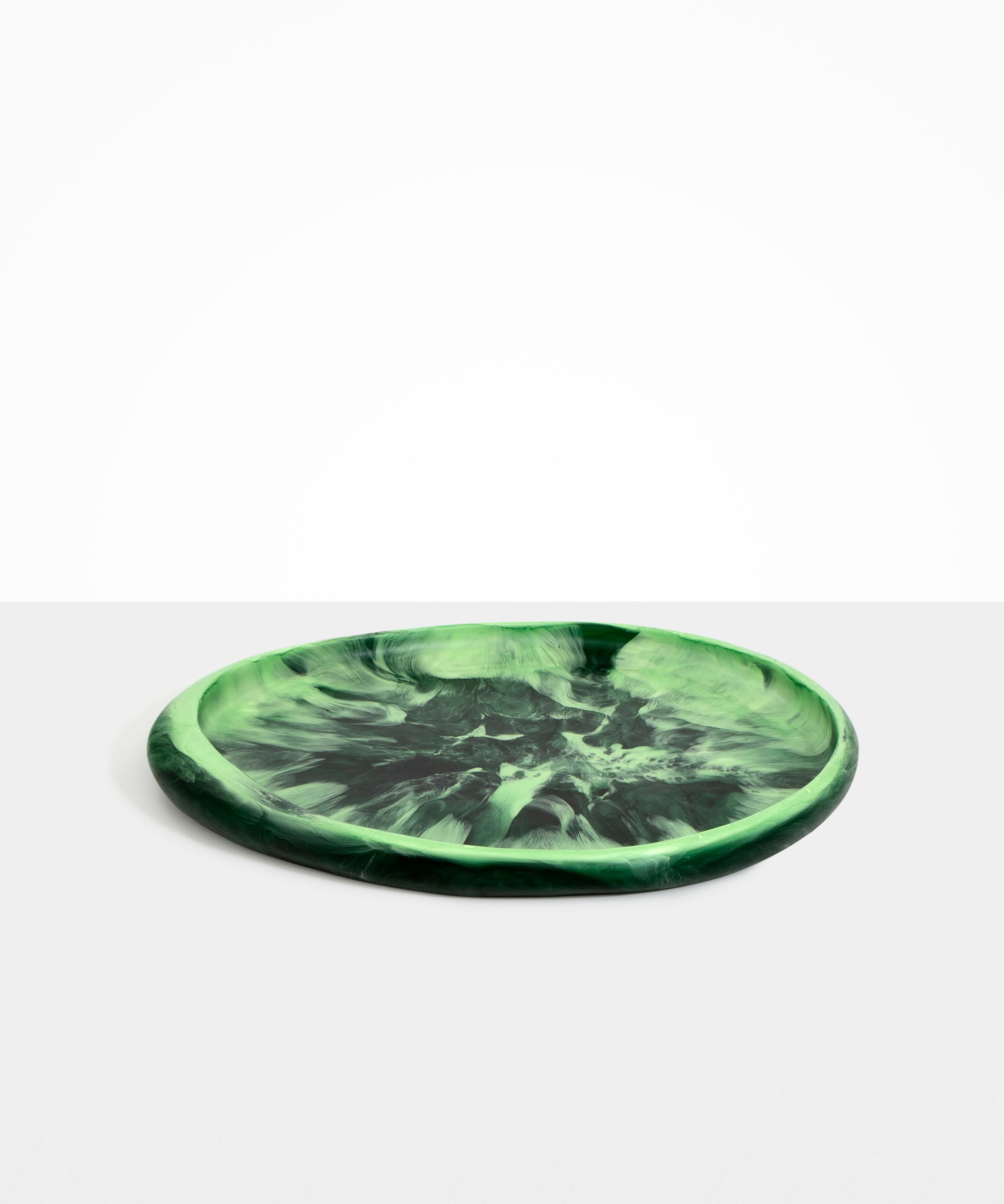 Dinosaur Designs Rock Tray in Moss Colour resin