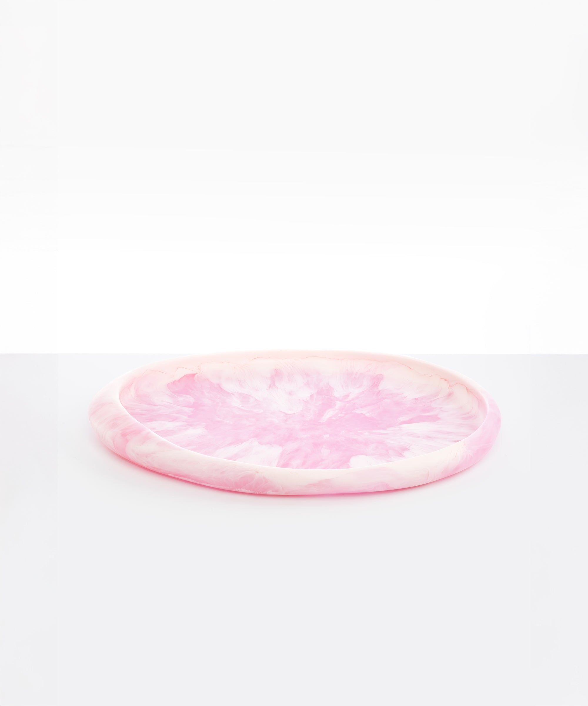 Dinosaur Designs Rock Tray in Shell Pink Colour resin