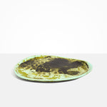 Dinosaur Designs Large Pebble Platter in Malachite Colour resin