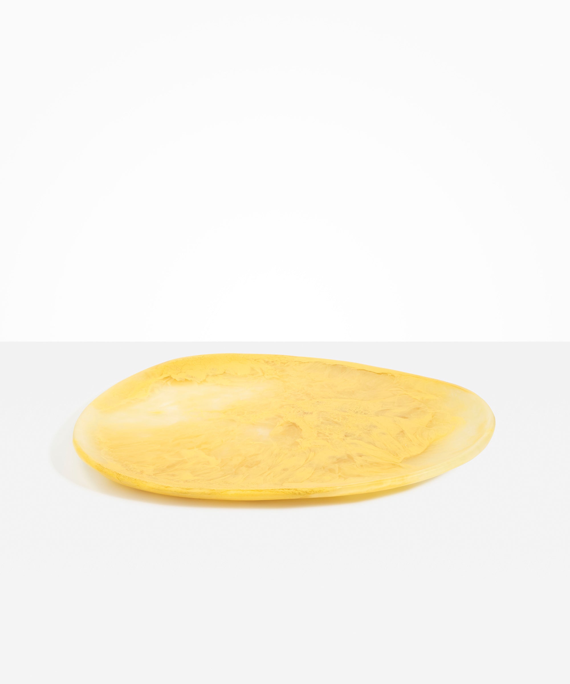 Dinosaur Designs Large Pebble Platter in Pollen Colour resin