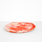 Dinosaur Designs Large Pebble Platter in Strawberry Colour resin