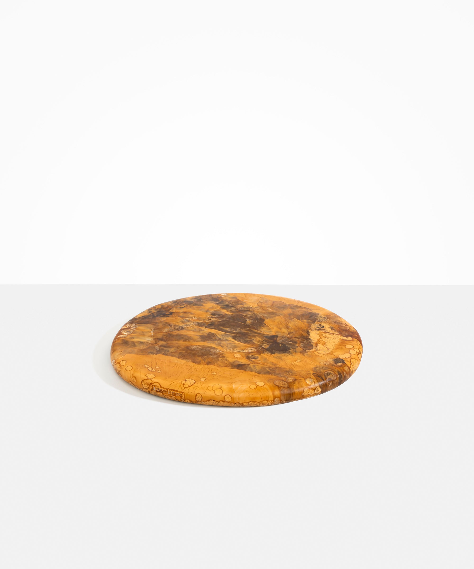 Dinosaur Designs Temple Cheese Platter in Dark Horn Colour resin