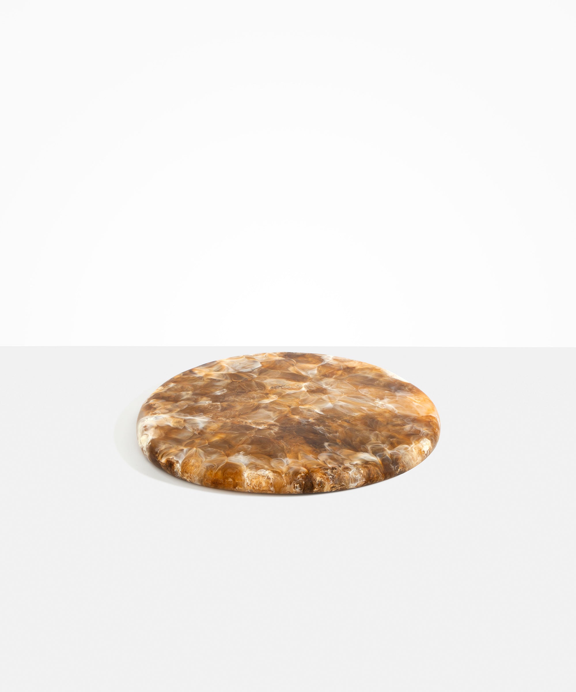 Dinosaur Designs Temple Cheese Platter in Light Horn Colour resin