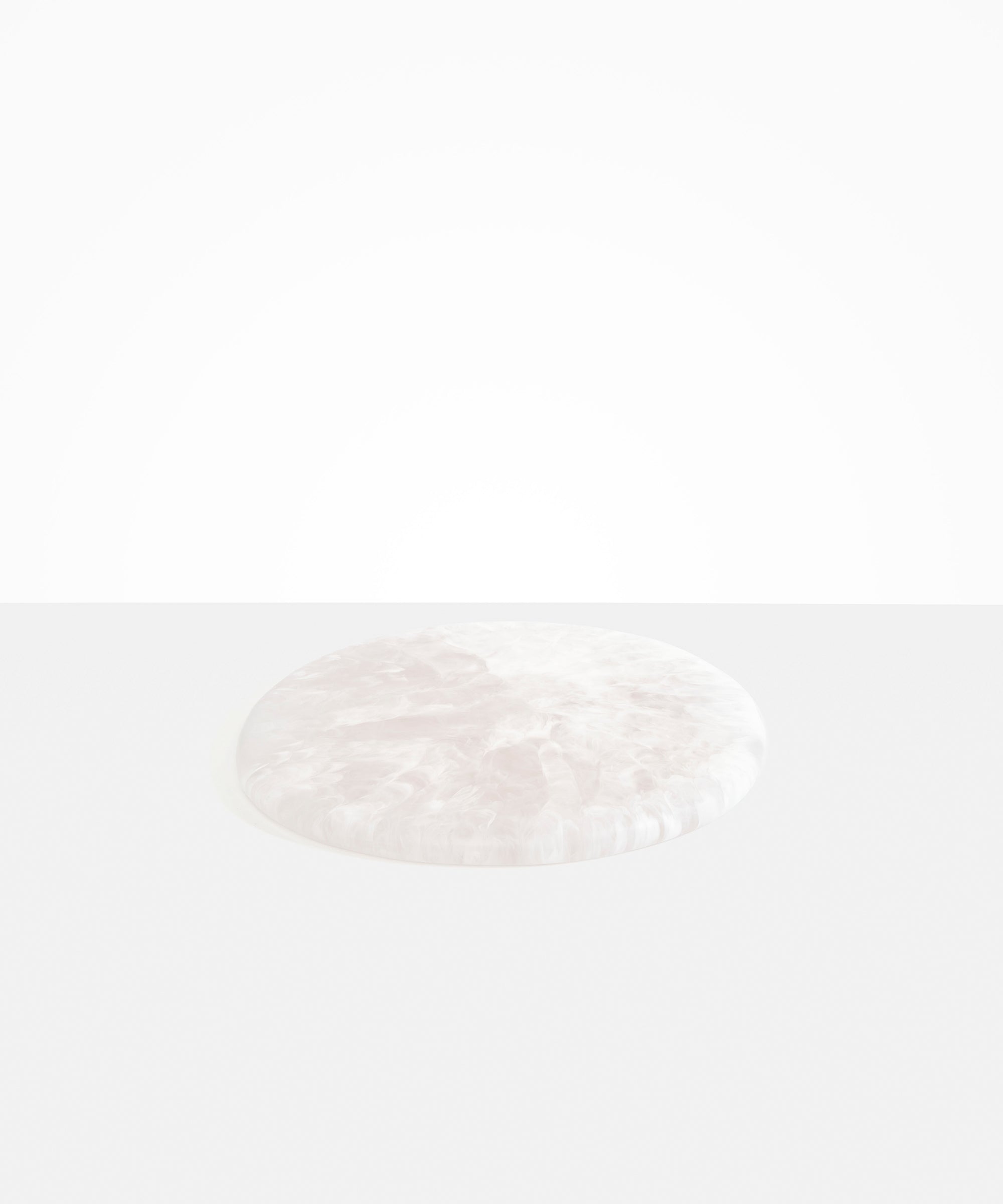 Dinosaur Designs Temple Cheese Platter in Snow Swirl Colour resin