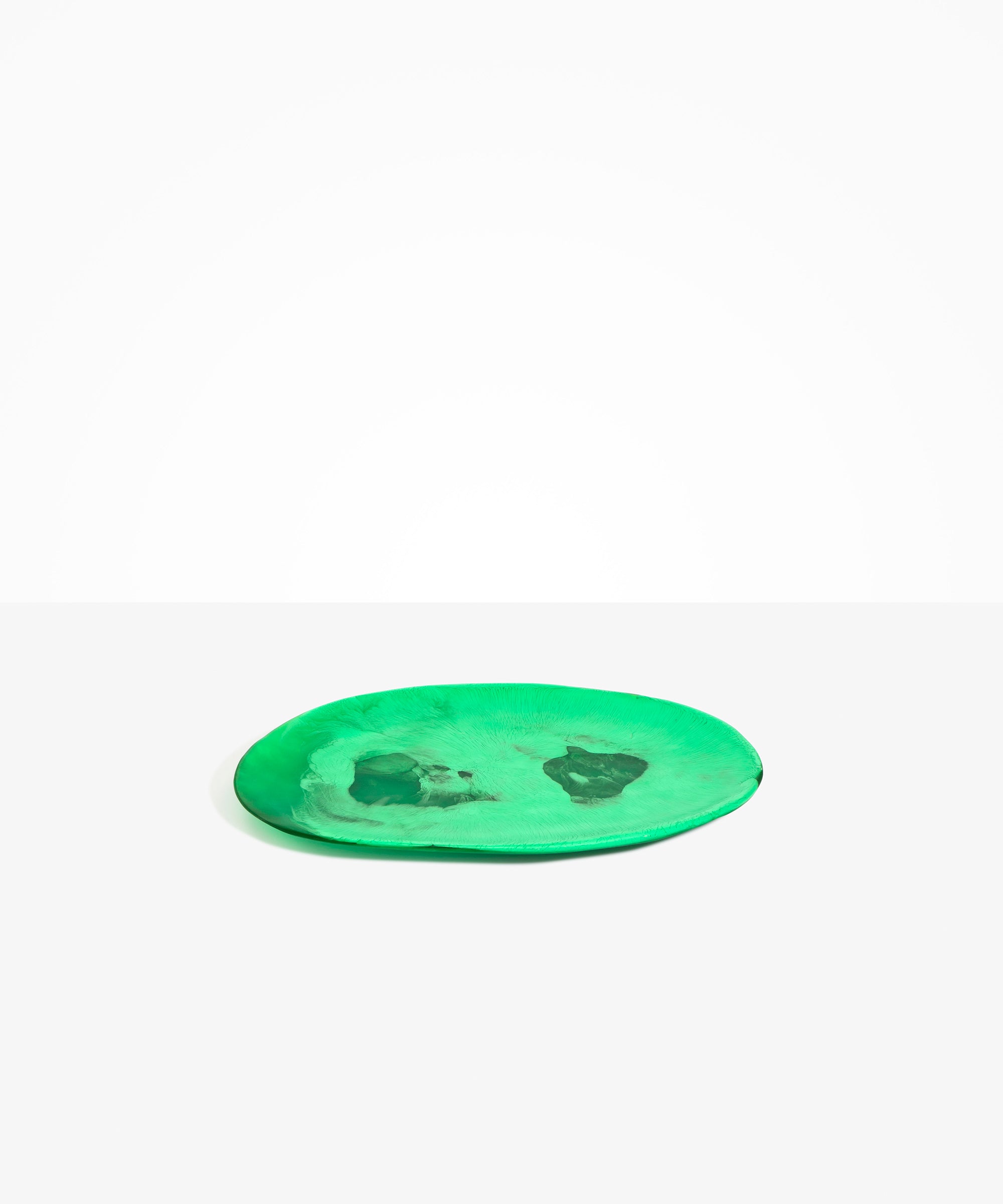 Dinosaur Designs Large Temple Platter in Leaf Colour resin
