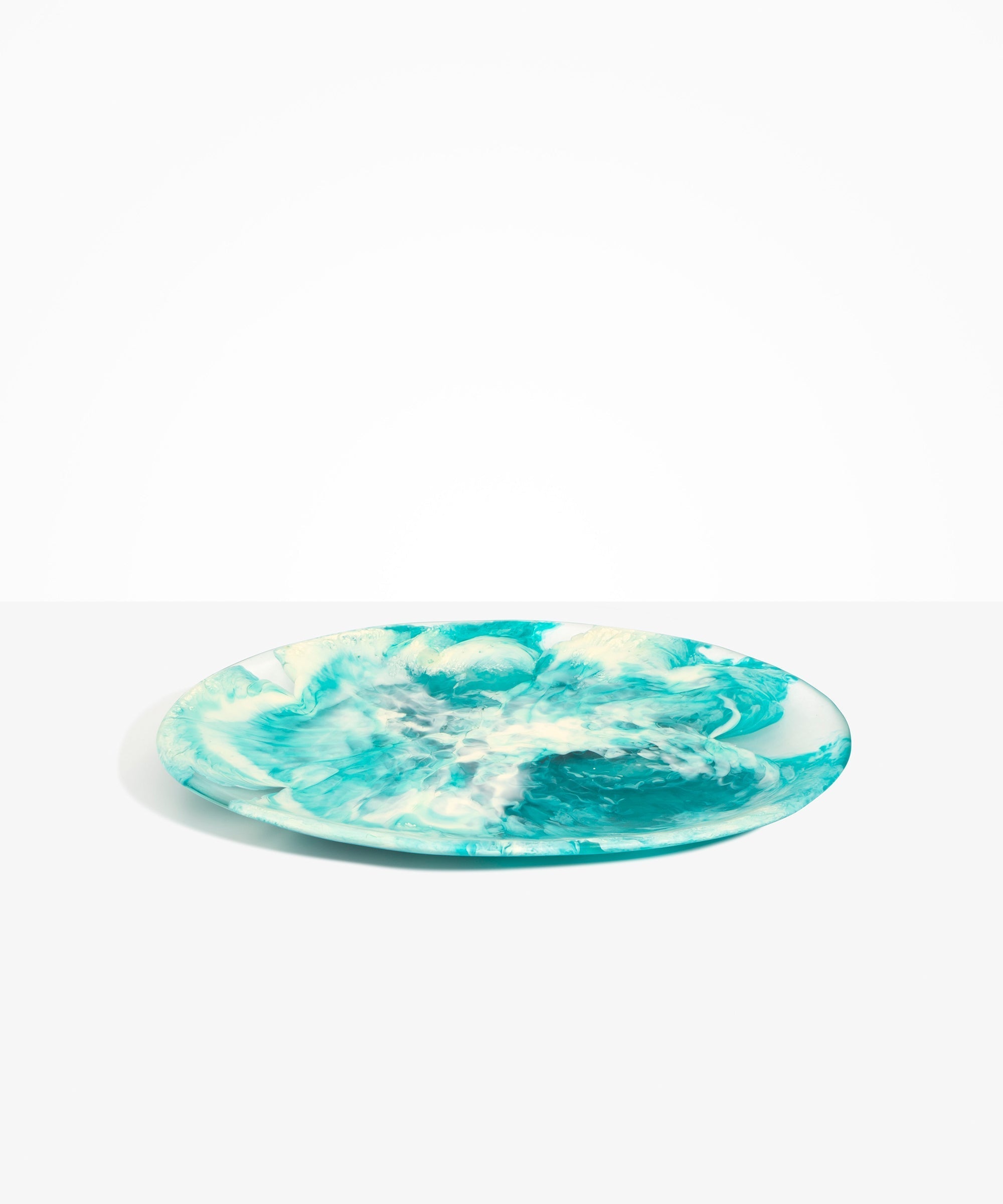 Dinosaur Designs Long Temple Platter in Lagoon Colour resin