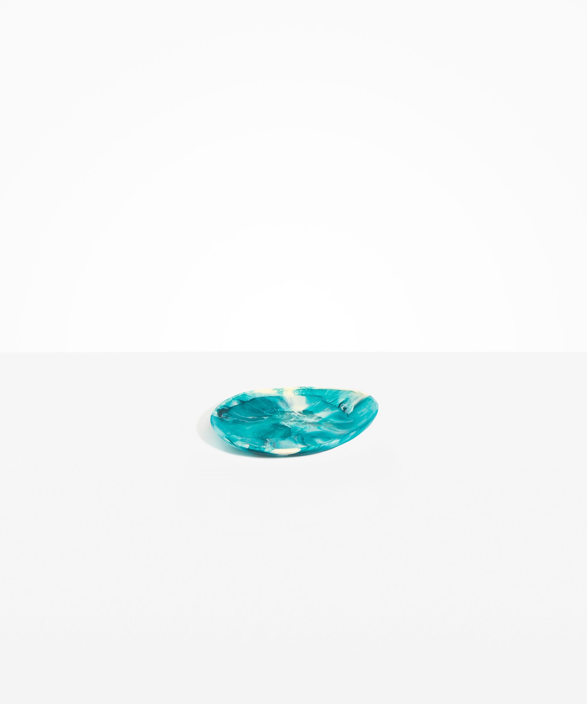 Dinosaur Designs Pebble Side Plate in Lagoon Colour resin