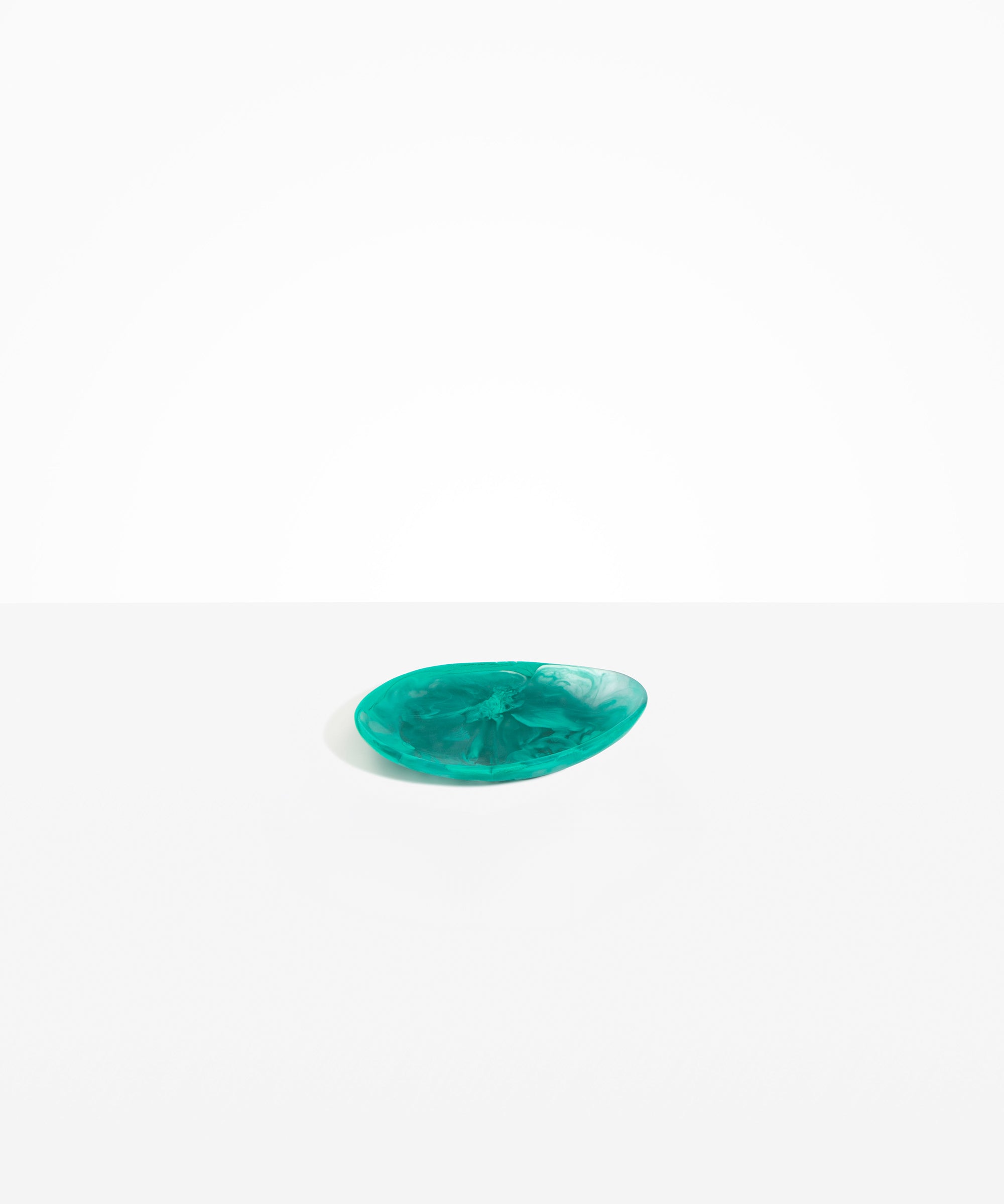 Dinosaur Designs Pebble Side Plate in Mineral Swirl Colour resin
