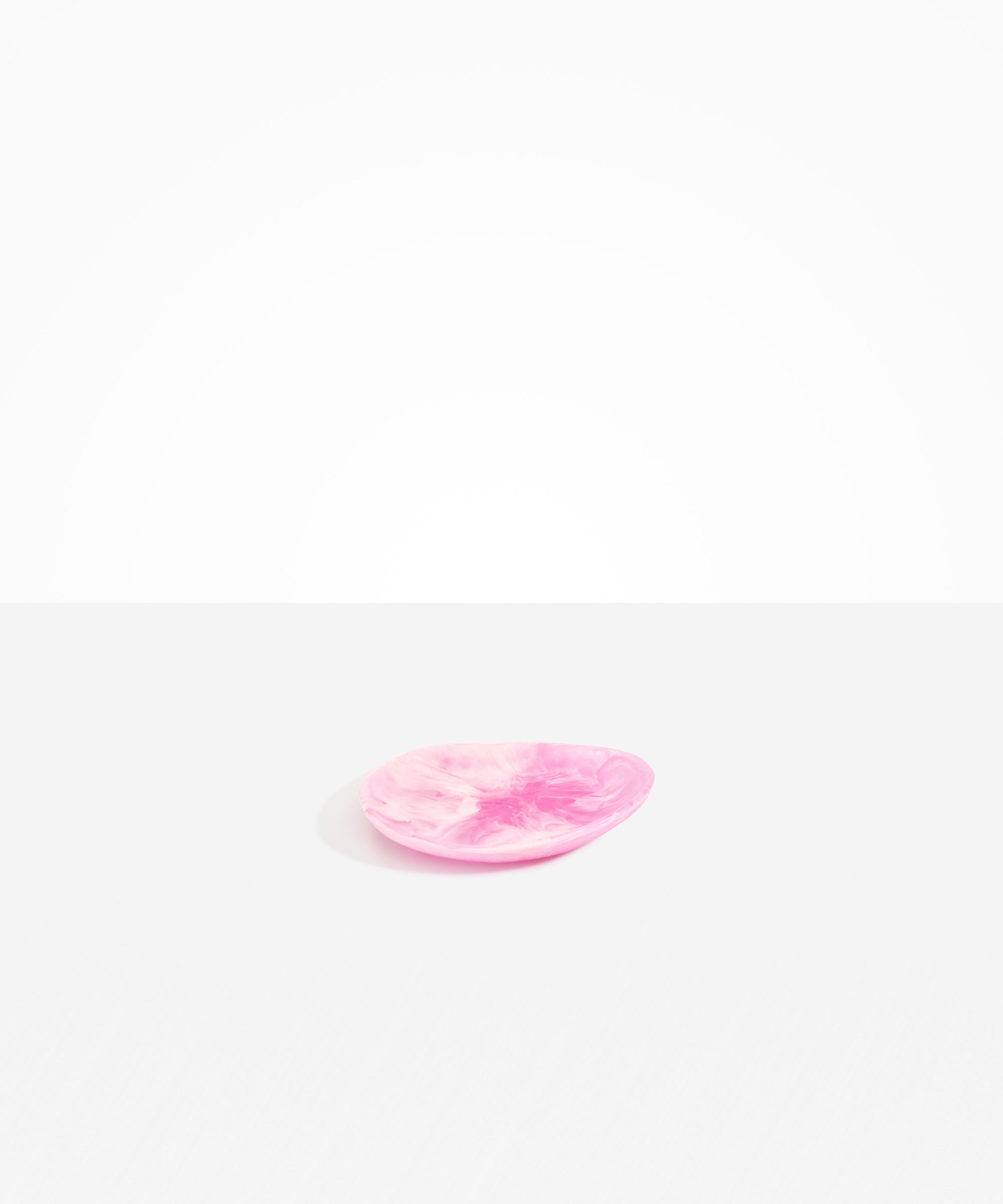 Dinosaur Designs Pebble Side Plate in Shell Pink Colour resin