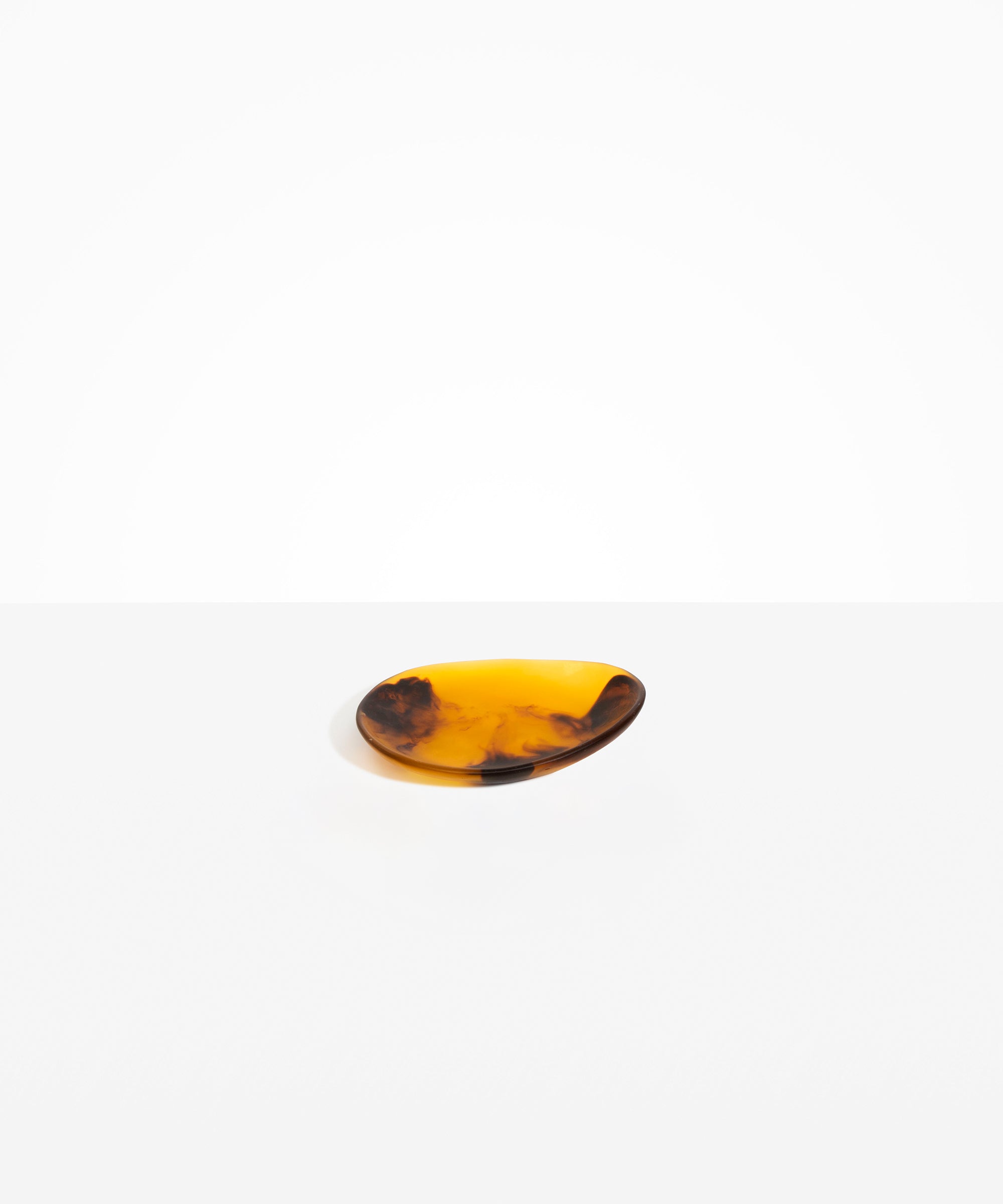 Dinosaur Designs Pebble Side Plate in Tortoise Colour resin