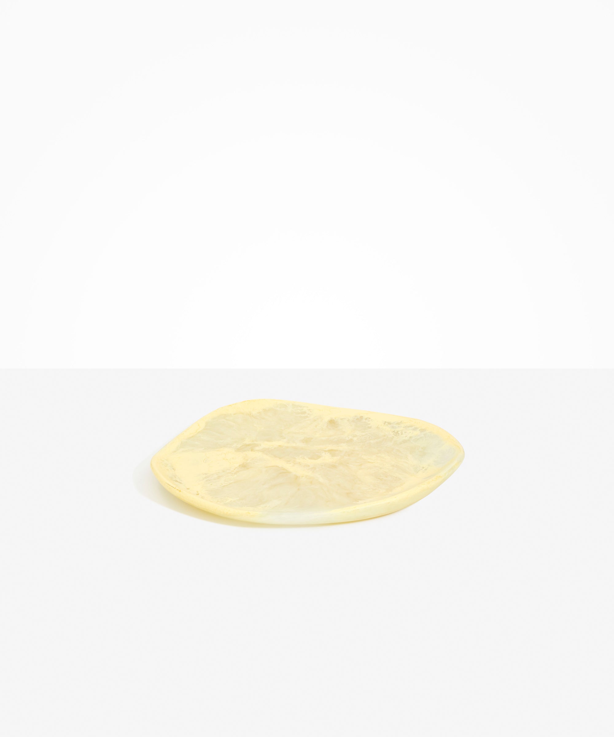 Dinosaur Designs Pebble Plate in Lemon Colour resin