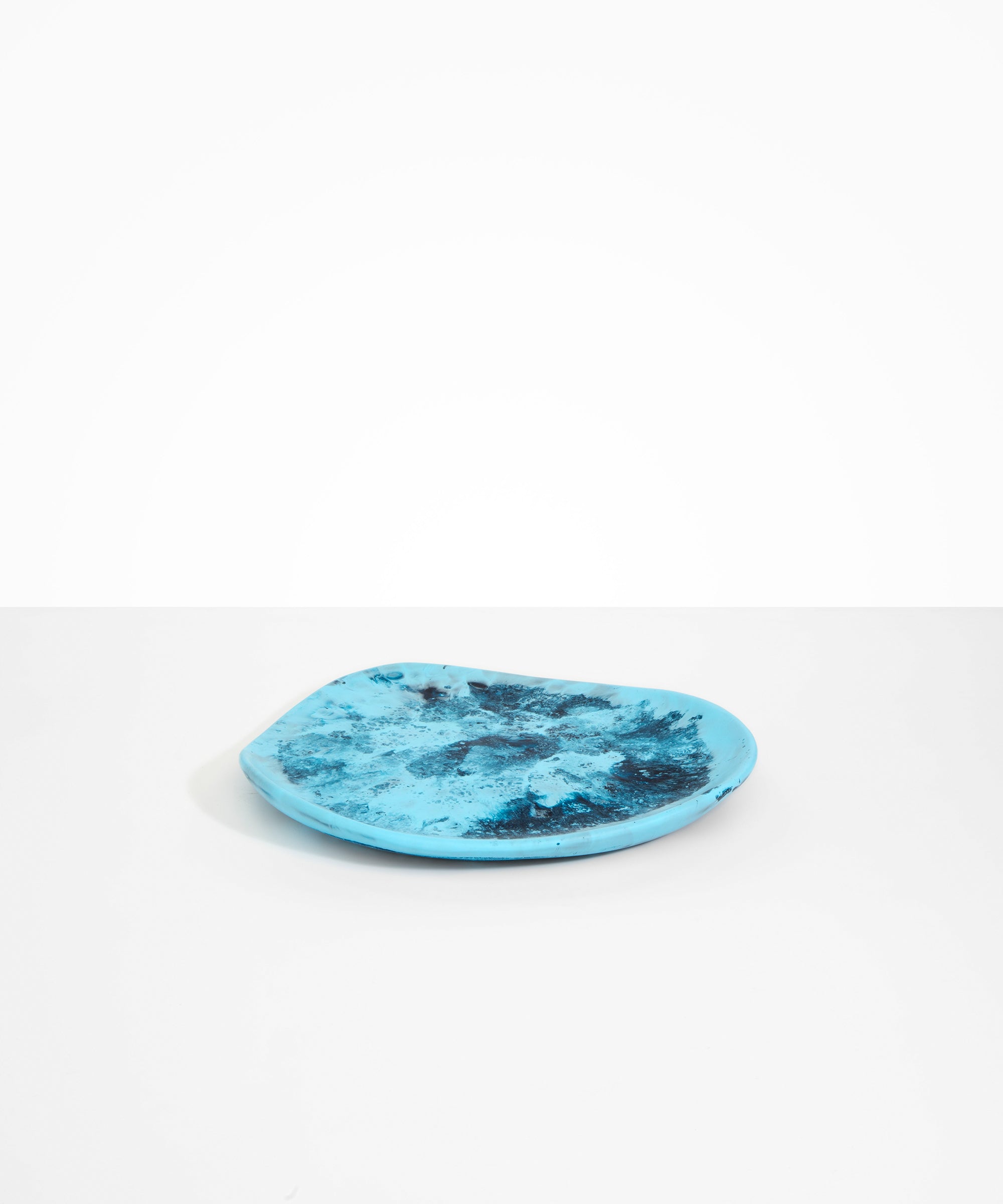 Dinosaur Designs Pebble Plate in Water Colour resin