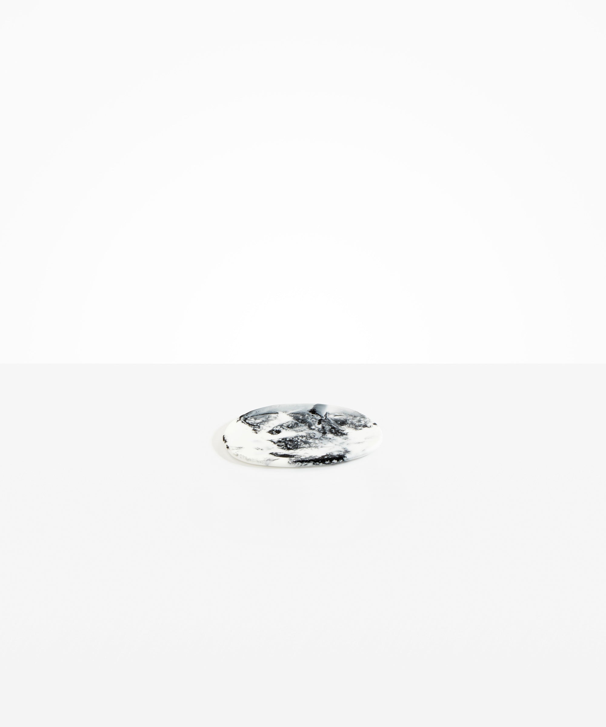 Dinosaur Designs Temple Side Plate in White Marble Colour resin