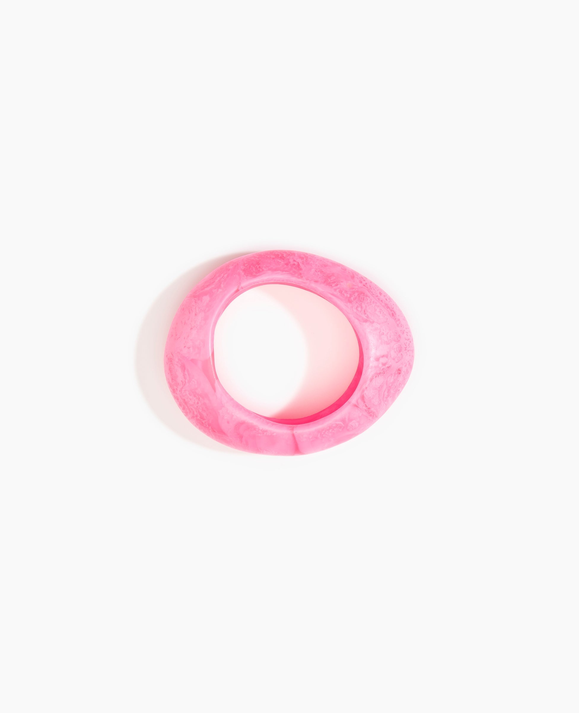 Dinosaur Designs Medium Rock Bangle in Parakeet Colour resin with Wide Fit