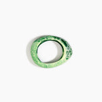 Dinosaur Designs Small Rock Bangle in Grass Colour resin with Wide Fit