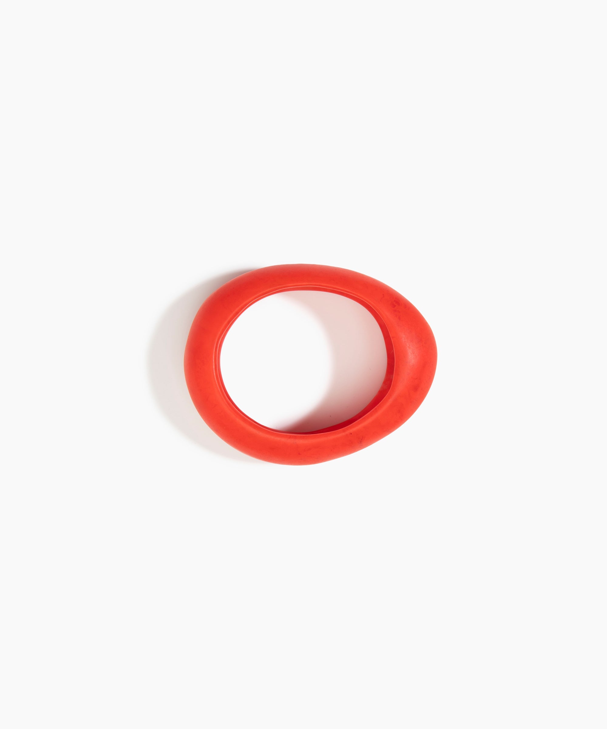 Dinosaur Designs Small Rock Bangle in Poppy Colour resin with Wide Fit